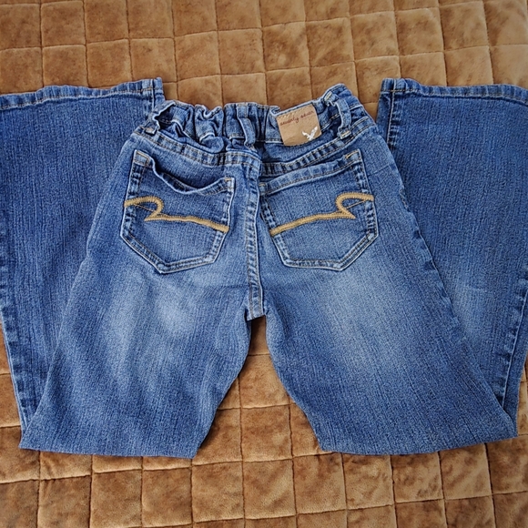 American Eagle Little Girls Bootcut Jeans | Size 7 | Discontinued Kids Line - Picture 2 of 3